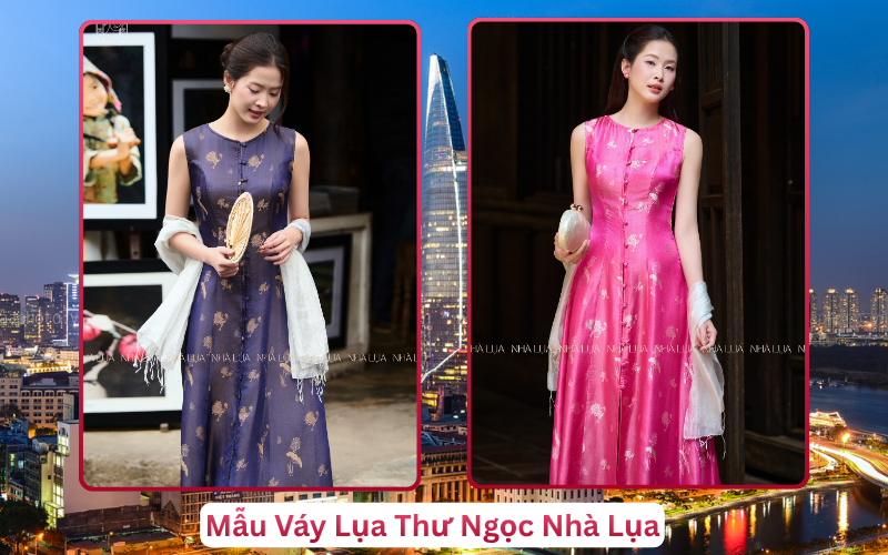 Mẫu Váy Lụa Thư Ngọc Nhà Lụa Hồ Chí Minh