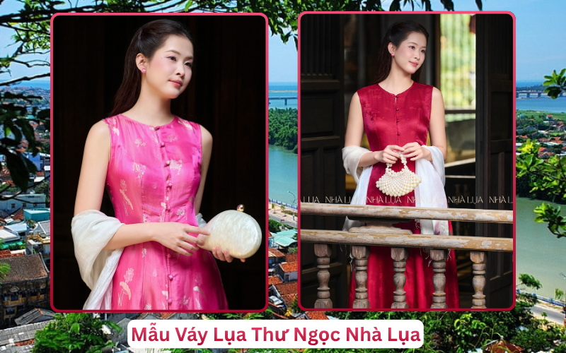 Mẫu Váy Lụa Thư Ngọc Nhà Lụa Phú Yên