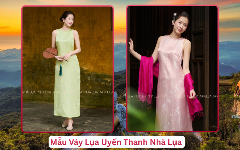 Mẫu Váy Lụa Uyển Thanh Nhà Lụa Đà Nẵng