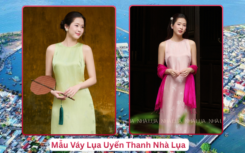 Mẫu Váy Lụa Uyển Thanh Nhà Lụa Phan Thiết