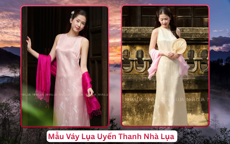 Mẫu Váy Lụa Uyển Thanh Nhà Lụa Sapa