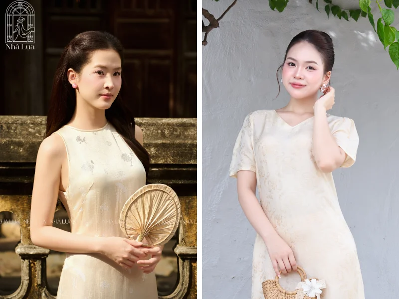 Tông pastel hay vàng nhẹ mang vẻ đẹp dịu dàng, hoài cổ, rất hợp để dạo phố cổ Hội An và chụp ảnh bên những bức tường vàng đặc trưng.