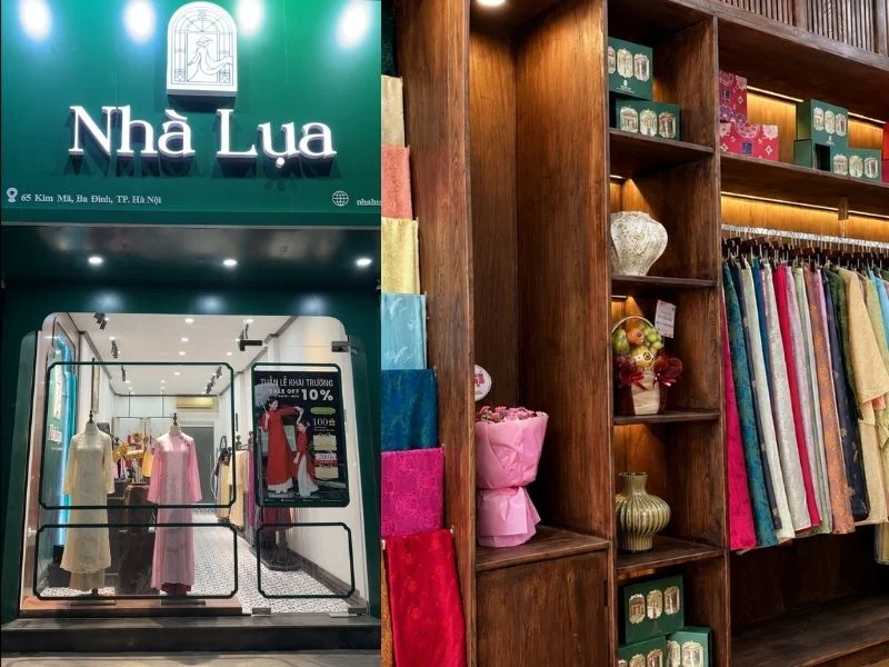 Ảnh cửa hàng Nhà Lụa 65 Kim Mã, Hà Nội và 269 Phan Đăng Lưu, Đà Nẵng