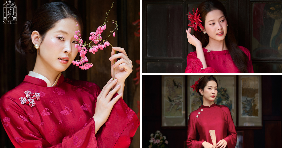 1. Áo Dài Bà Sui Đẹp, Sang Trọng Tôn Vóc Dáng _ 20+Mẫu Nhà Lụa