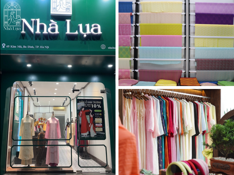 Ghé showroom Nhà Lụa hoặc liên hệ tư vấn trực tuyến để được hỗ trợ phục hồi và chăm sóc áo dài lụa