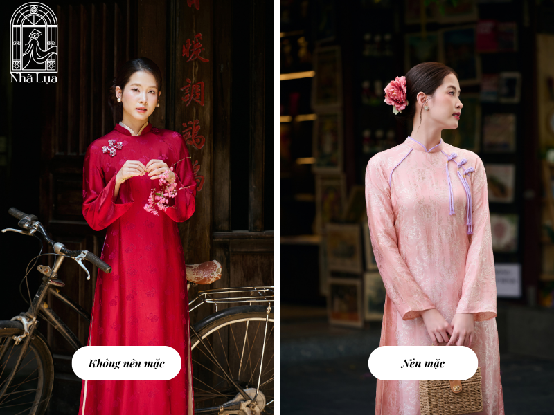 Lụa tơ tằm Nha Xá mềm mại, thoáng mát, độ rủ tinh tế, khi may thành áo dài tà áo lướt nhẹ, ôm mà không bó, đó là lý do giặt, ủi và cất giữ đúng cách mới quan trọng