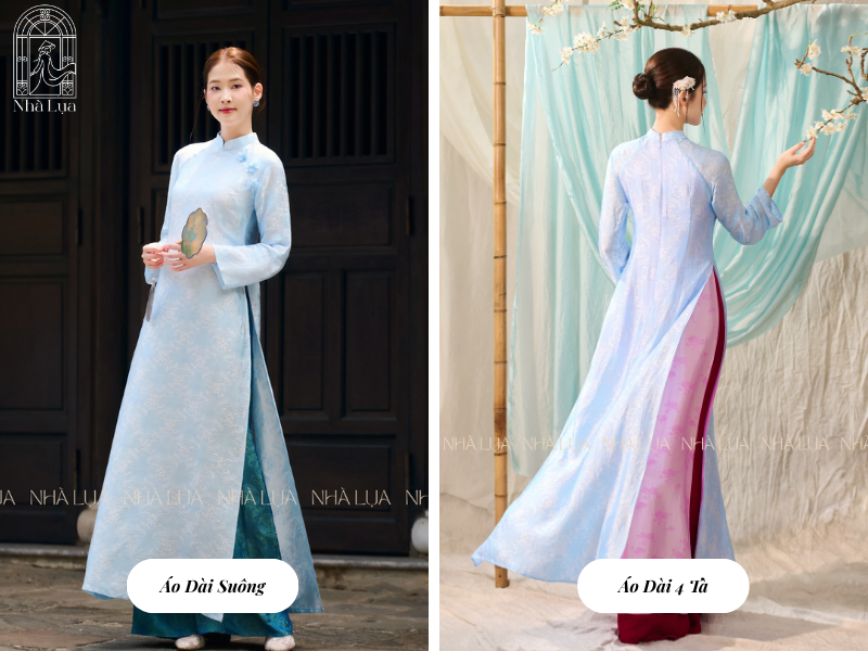 Áo dài suông nhẹ nhàng, không kén dáng; áo dài 4 tà sang trọng, tôn dáng cho tiệc cưới hay lễ hội. Dù chọn form nào, đường may tinh xảo luôn quyết định vẻ đẹp hoàn hảo của áo