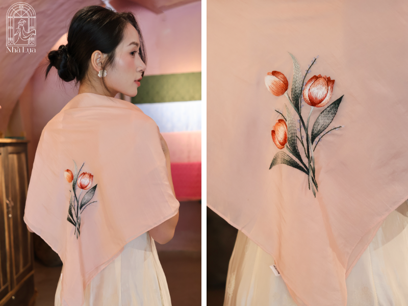 Nhà Lụa có khăn vuông linh hoạt, khăn dài thướt tha cho những ngày Đà Nẵng trở gió, Twilly trẻ trung đa năng và set quà hộp quà đẹp.