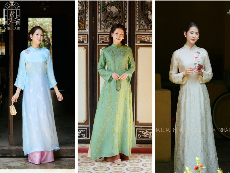 Các thiết kế lụa Nhà Lụa mang lại cảm giác mềm mại, mát nhẹ và dễ chịu suốt ngày, lý tưởng cho đi làm, đi chơi, dự tiệc hay mặc đi chùa