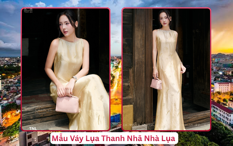 Mẫu Váy Lụa Thanh Nhã Nhà Lụa Thanh Hóa