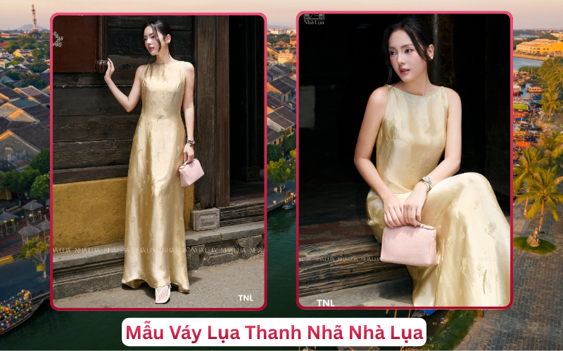 Mẫu Váy Lụa Thanh Nhã Nhà Lụa