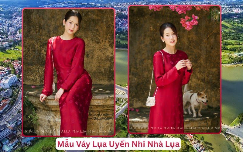 Mẫu Váy Lụa Uyển Nhi Nhà Lụa Bảo Lộc