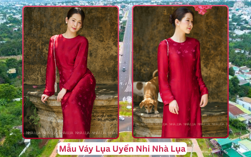 Mẫu Váy Lụa Uyển Nhi Nhà Lụa Buôn Mê Thuột