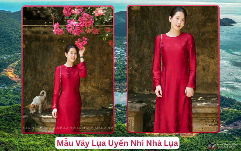 Mẫu Váy Lụa Uyển Nhi Nhà Lụa Côn Đảo