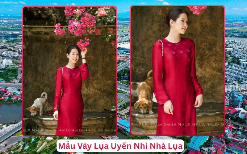 Mẫu Váy Lụa Uyển Nhi Nhà Lụa Hải Phòng