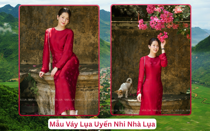 Mẫu Váy Lụa Uyển Nhi Nhà Lụa Mai Châu