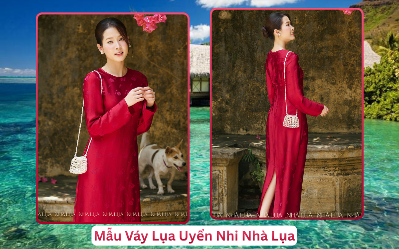 Mẫu Váy Lụa Uyển Nhi Nhà Lụa Phú Quốc
