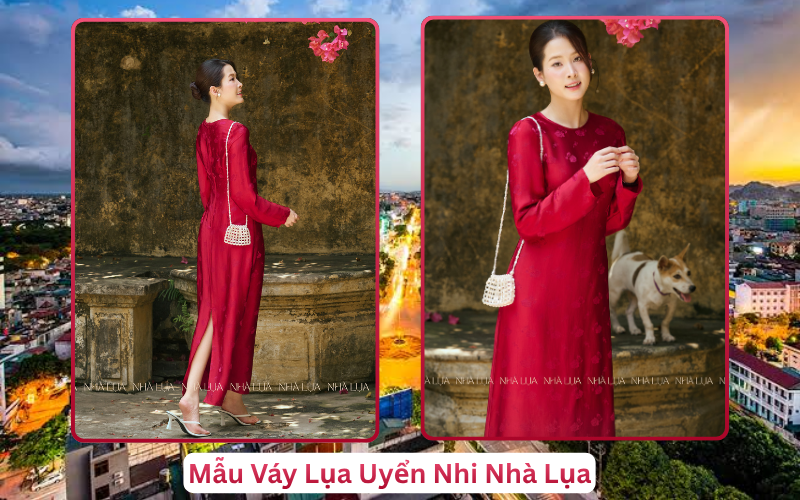 Mẫu Váy Lụa Uyển Nhi Nhà Lụa Thanh Hóa