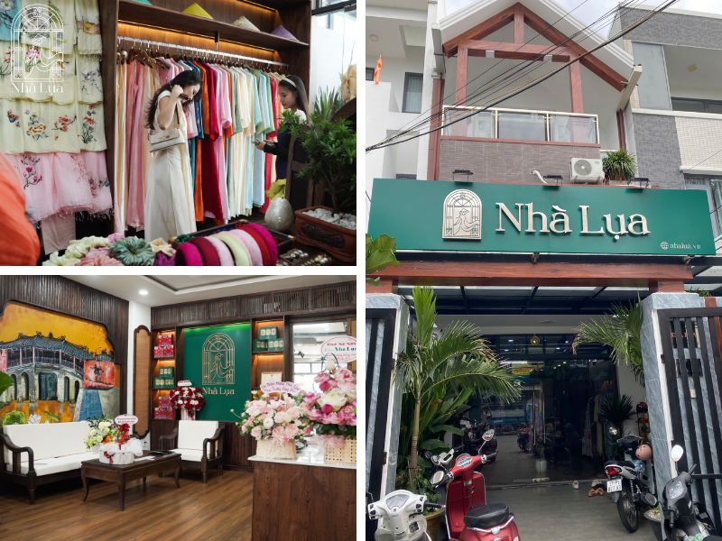 Nhà Lụa là shop áo dài cao cấp tại Đà Nẵng, dùng lụa tơ tằm thật, thiết kế tinh tế, êm ái và được tư vấn tận tình