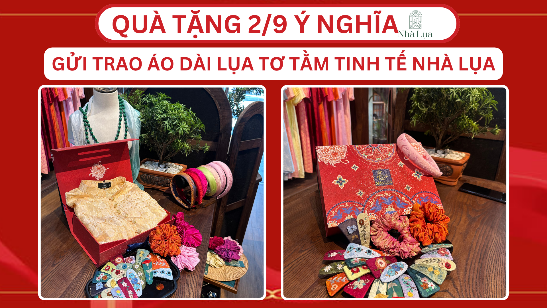 Quà Tặng 2/9 Ý Nghĩa Cùng Áo Dài Lụa Tơ Tằm Tinh Tế Nhà Lụa