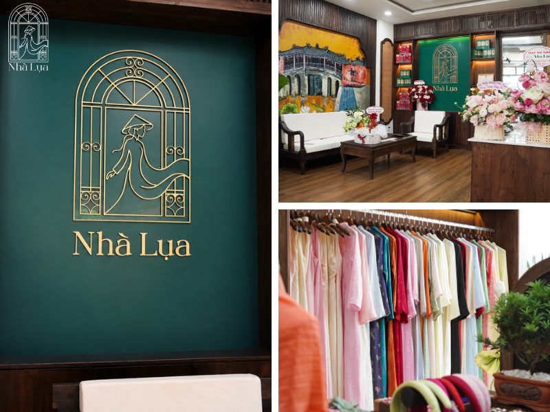 Ghé showroom Nhà Lụa Đà Nẵng tại 269 Phan Đăng Lưu, bạn được chạm lụa tơ tằm thật, quàng thử đánh giá độ rũ, ngắm màu dưới ánh sáng tự nhiên và nhận tư vấn họa tiết tôn da