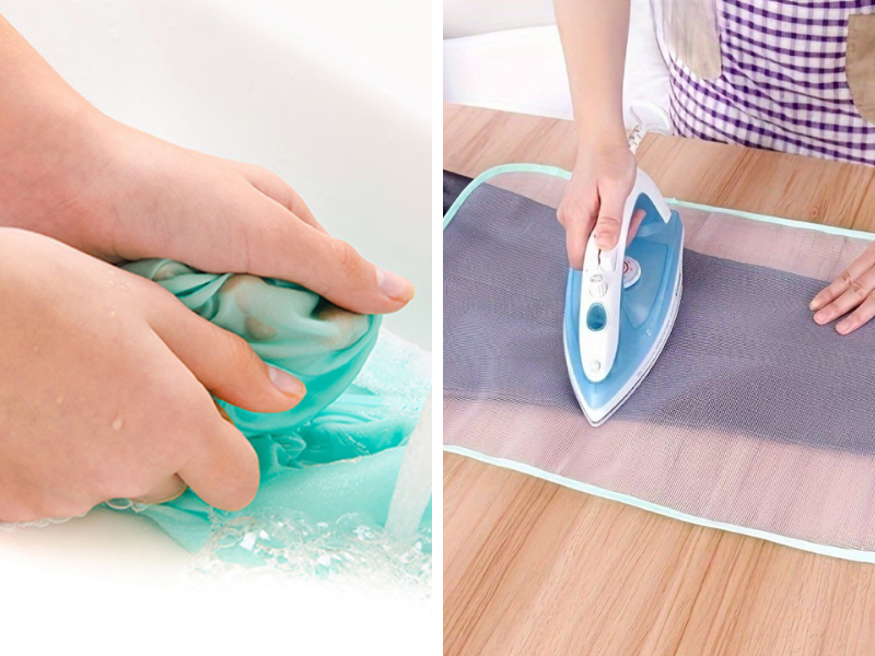 Áo dài trắng lụa tơ tằm cần được chăm sóc nhẹ nhàng sau khi mặc và chụp ảnh lễ 2_9. Khi làm sạch, nên tránh vò mạnh, nhiệt cao và ánh nắng gay gắt để giữ chất liệu bền đẹp