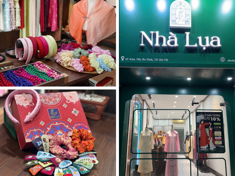 Váy lụa Nhà Lụa cam kết 100% tơ tằm Nha Xá dệt thủ công nguyên bản, nhuộm màu truyền thống lâu đời an toàn cho sức khỏe
