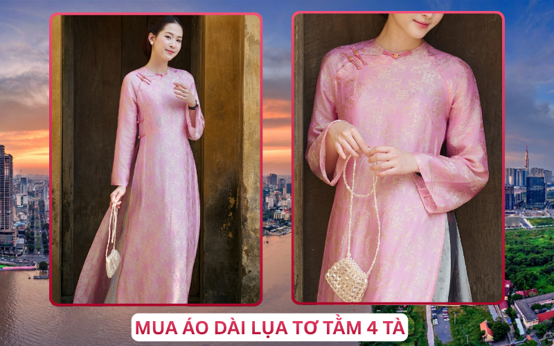 Mua Áo Dài Lụa Tơ Tằm 4 Tà Tại Hồ Chí Minh