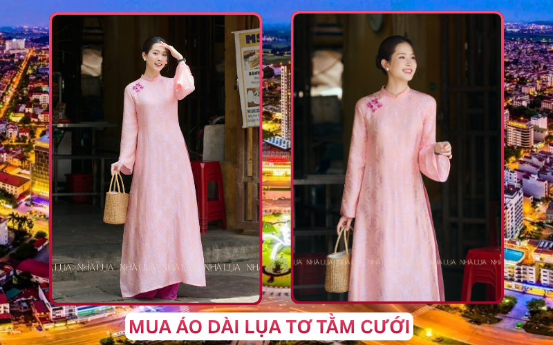 Mua Áo Dài Lụa Tơ Tằm Cưới Tại Bắc Ninh