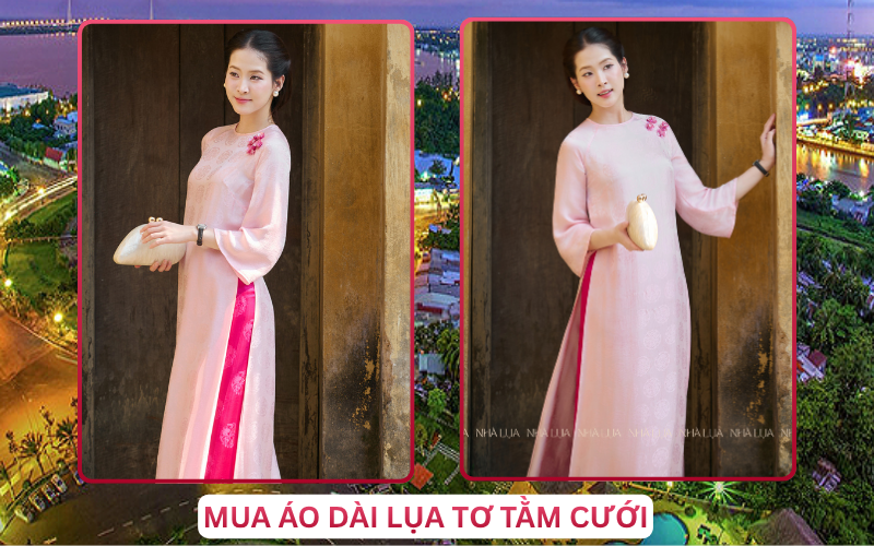Mua Áo Dài Lụa Tơ Tằm Cưới Tại Cần Thơ