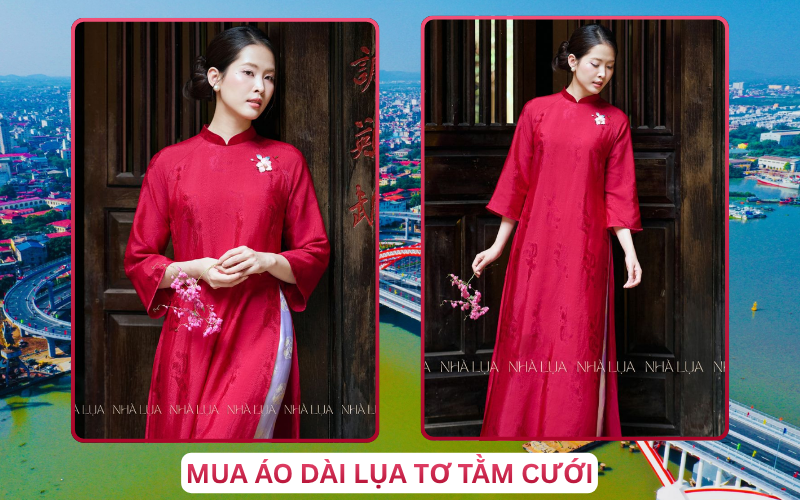 Mua Áo Dài Lụa Tơ Tằm Cưới Tại Hải Phòng