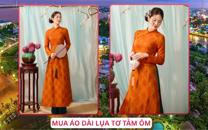 Mua Áo Dài Lụa Tơ Tằm Ôm Tại Cần Thơ