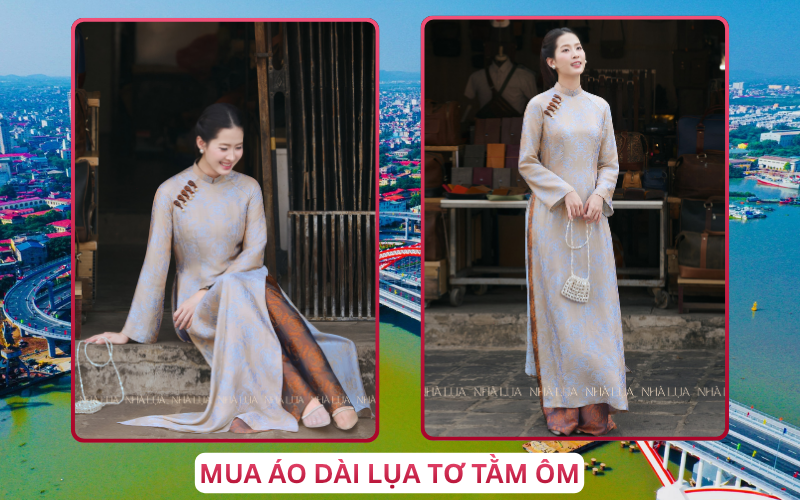 Mua Áo Dài Lụa Tơ Tằm Ôm Tại Hải Phòng
