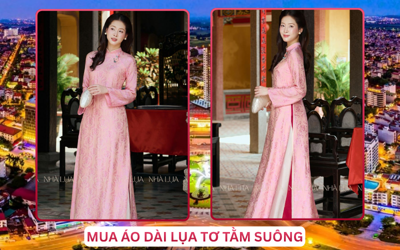 Mua Áo Dài Lụa Tơ Tằm Suông Tại Bắc Ninh