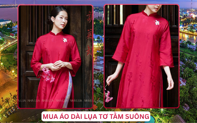 Mua Áo Dài Lụa Tơ Tằm Suông Tại Cần Thơ