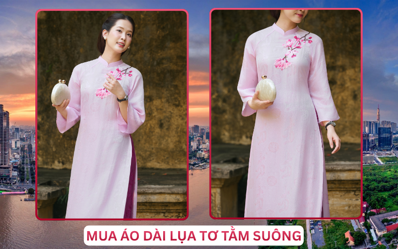 Mua Áo Dài Lụa Tơ Tằm Suông Tại Hồ Chí Minh