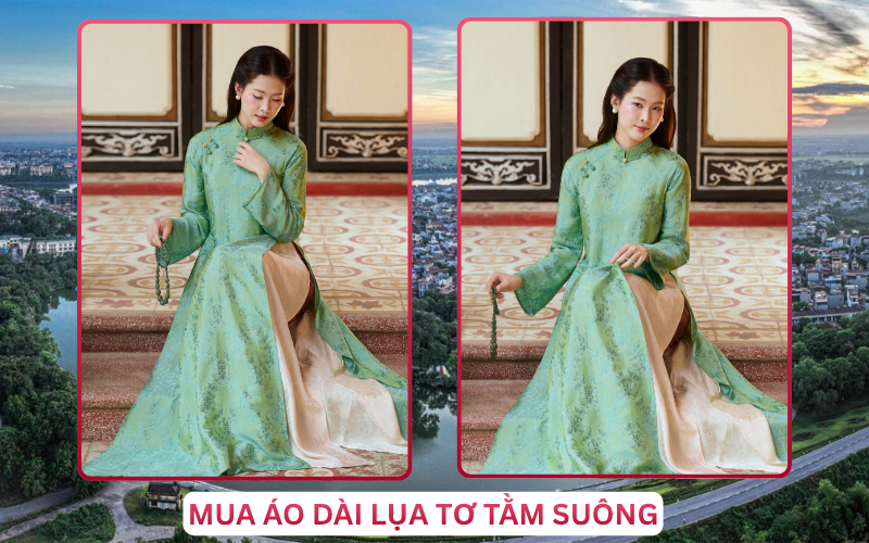 Mua Áo Dài Lụa Tơ Tằm Suông Tại Hưng Yên