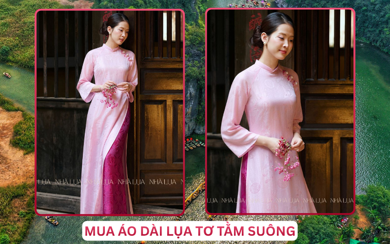 Mua Áo Dài Lụa Tơ Tằm Suông Tại Ninh Bình