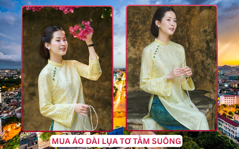 Mua Áo Dài Lụa Tơ Tằm Suông Tại Thanh Hóa