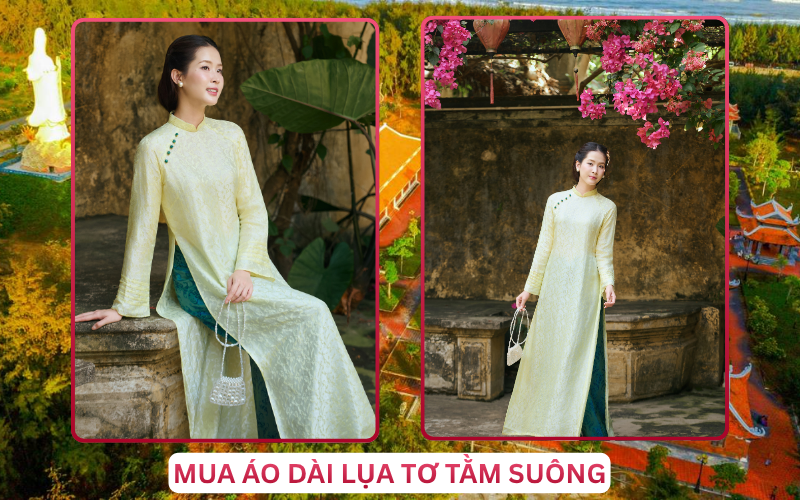Mua Áo Dài Lụa Tơ Tằm Suông Tại Trà Vinh