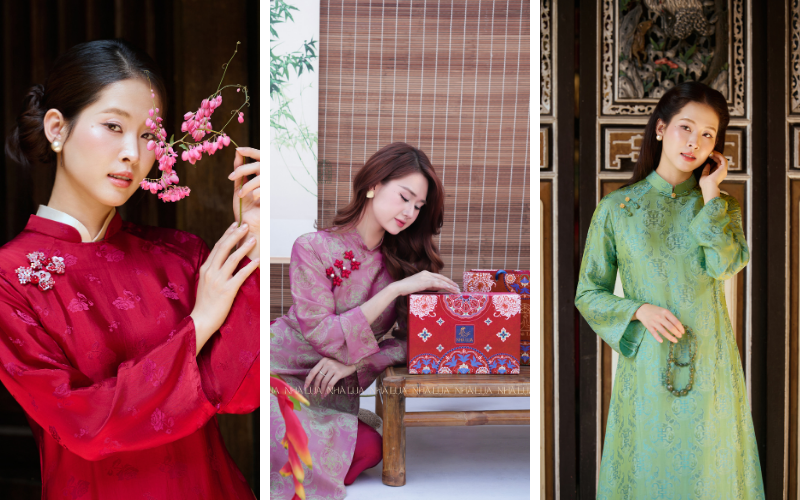 Thiết kế của Nhà Lụa phục vụ phụ nữ cần trang phục thanh lịch đi sự kiện, cô dâu và bà sui muốn sang trọng suốt buổi tiệc, lẫn người tìm quà tặng truyền thống cao cấp cho người Trà Vinh