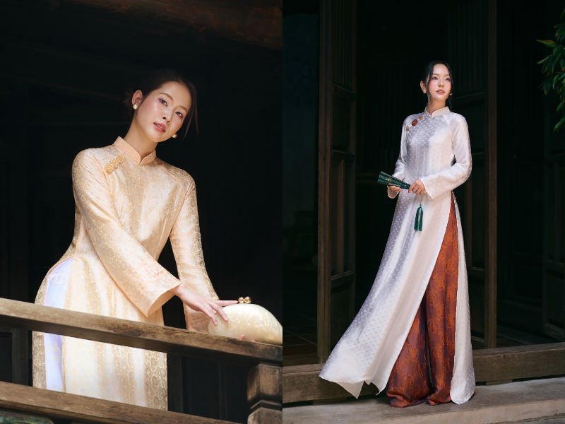 Các Mẫu Áo Dài Đồng Phục Doanh Nghiệp Nhà Lụa