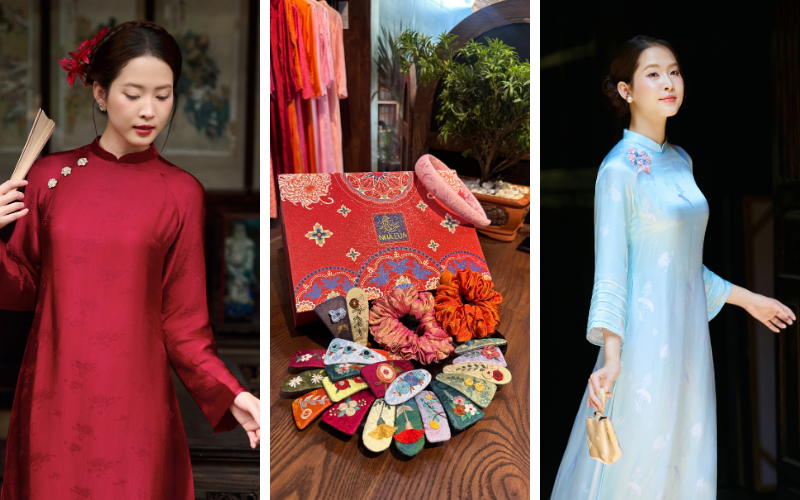 Không chỉ lưu giữ thanh xuân, áo dài lụa tơ tằm Nhà Lụa là quà tặng sang trọng. Lụa tự nhiên óng ả, hộp quà tinh tế, trọn vẹn để bạn tự diện hay biếu tặng