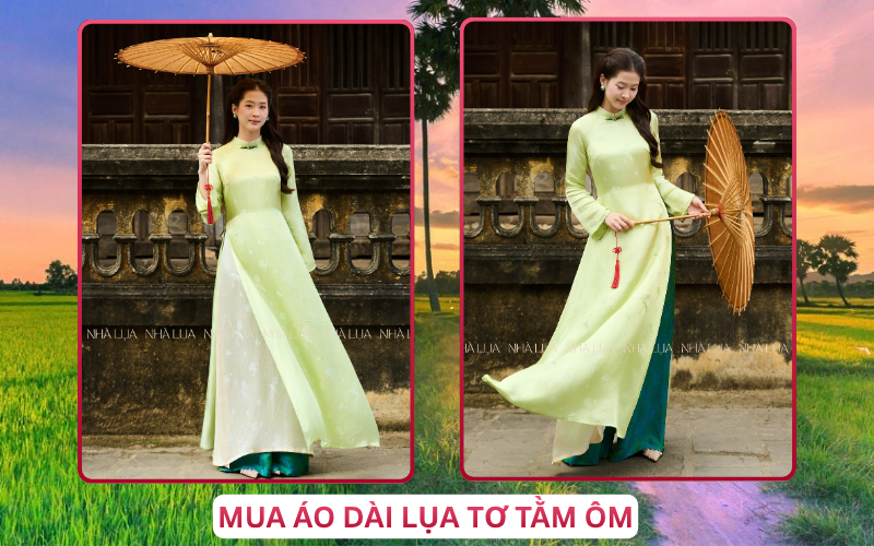 Mua Áo Dài Lụa Tơ Tằm Ôm Tại An Giang