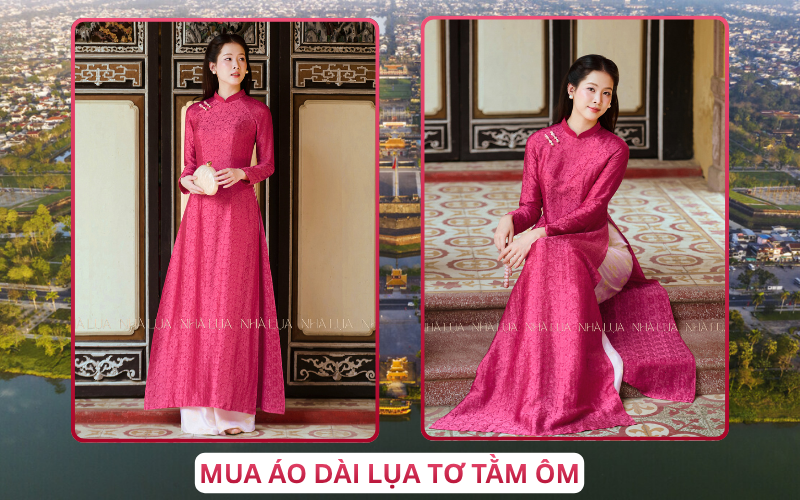 Mua Áo Dài Lụa Tơ Tằm Ôm Tại Huế