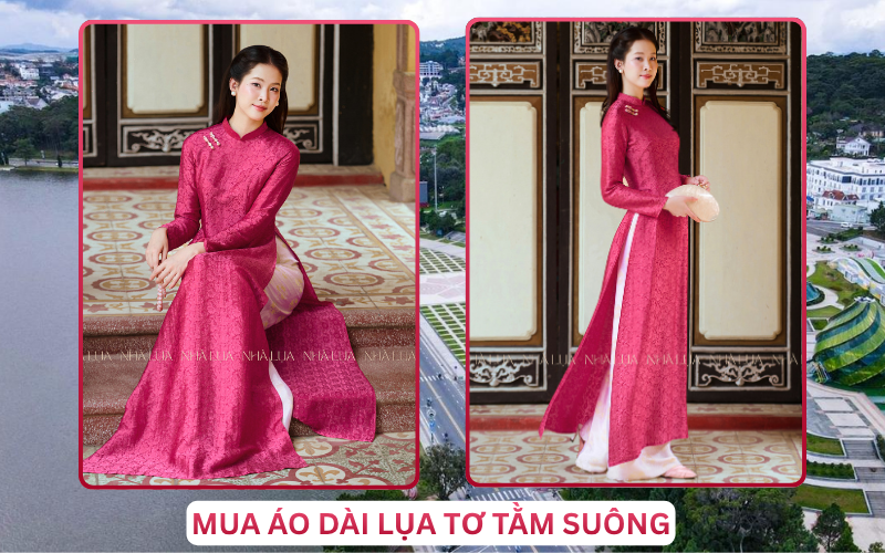 Mua Áo Dài Lụa Tơ Tằm Suông Tại Đà Lạt