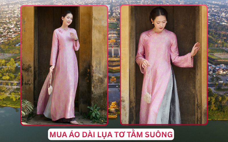 Mua Áo Dài Lụa Tơ Tằm Suông Tại Huế